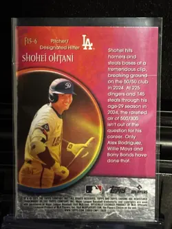 2025 Topps Chrome Update Series Fortune 15 Refractor Shohei Ohtani - Image 2