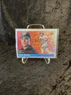 2025 Topps Chrome Platinum Jason Kendall Speckle REFRACTOR/150 Pirates - Image 2