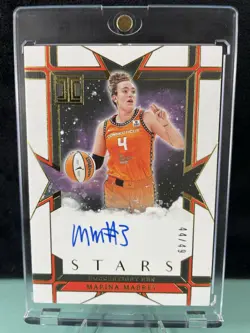 2025 Panini Impeccable WNBA Marina Mabrey #SS-MM “Stars” AUTO GOLD 44/49☀ SUN - Image 1