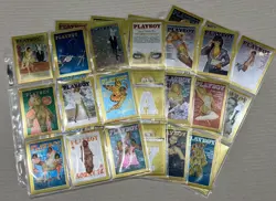 VINTAGE 1995 Playboy Chromium Collector Cover Cards Lot of 66 Play Boy Edition 1 - Image 1