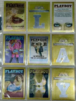 VINTAGE 1995 Playboy Chromium Collector Cover Cards Lot of 66 Play Boy Edition 1 - Image 3