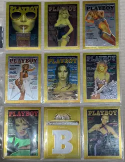 VINTAGE 1995 Playboy Chromium Collector Cover Cards Lot of 66 Play Boy Edition 1 - Image 4
