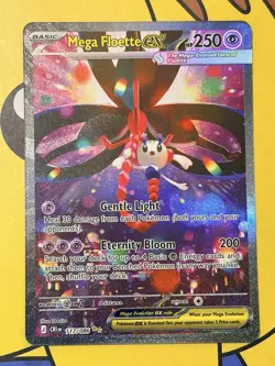 🌸 Pokemon Chaos Rising Mega Floette ex SIR 117/086 Full Art NM💟💎 - Image 1