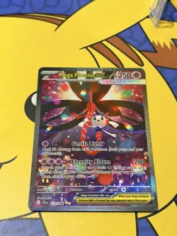 🌸 Pokemon Chaos Rising Mega Floette ex SIR 117/086 Full Art NM💟💎 - Image 3