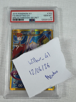 PSA 10 Mewtwo EX Full Art XY Breakthrough Secret Rare 2015 Pokemon Card - Image 2