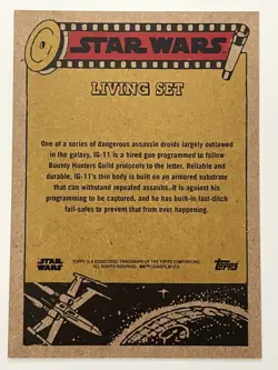Topps Star Wars Living Set IG-11 The Mandalorian #289 card - Taika Waititi - Image 2