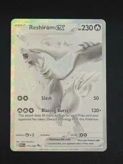 Pokemon TCG White Flare Reshiram EX Full Art Card 173/086 - Image 1