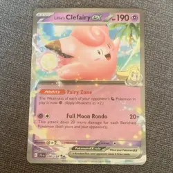 Pokemon TCG Lillie's Clefairy ex Sv09 Journey Together 056/159 Full Art Holo - Image 1