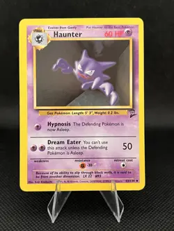 Pokemon TCG Haunter Base Set 2, Card 43/130 Damaged - Image 1
