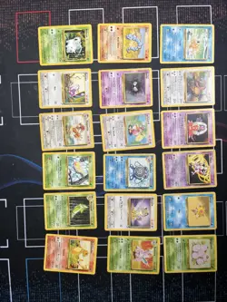 Pokemon Tcg Base Set 2 Non Holo Bundle MP X18 Cards - Image 1