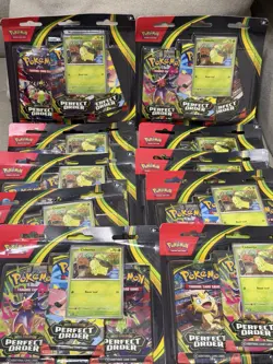 Lot Of (10) Perfect Order 3 Pack Blister [Chikorita] - ME03: Perfect Order - Image 1