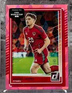 2025-26 Donruss FIFA Road to World Cup 26 Daniel James #3 Pink /45 - Image 1