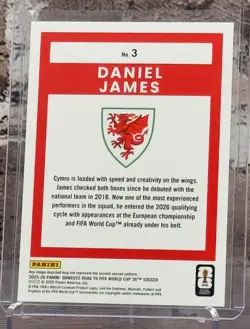 2025-26 Donruss FIFA Road to World Cup 26 Daniel James #3 Pink /45 - Image 3
