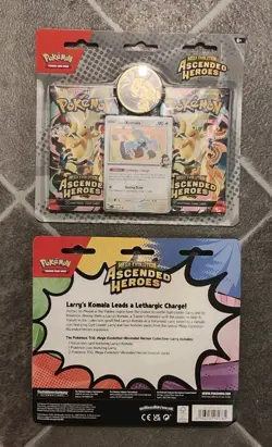 Pokemon Tcg Ascended Heroes Double Blister Collection 2 Pack Sealed Komala Promo - Image 1