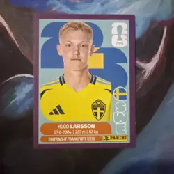 Rare 1/1500 Packs FIFA World Cup 2026 Sticker Hugo Larsson Sweden Purple Border - Image 3