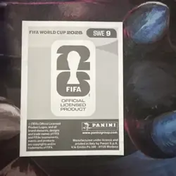 Rare 1/1500 Packs FIFA World Cup 2026 Sticker Hugo Larsson Sweden Purple Border - Image 4