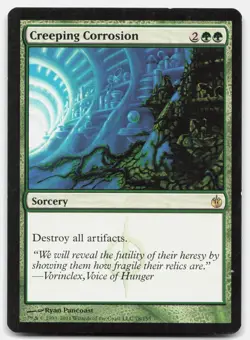 Creeping Corrosion - LP Lightly Played - MBS Mirrodin Besieged # 78 - MTG Magic - Image 1