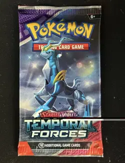 Pokemon Bundle - Temporal Forces - Scarlet & Violet - Three (3) Pack Bundle New - Image 1