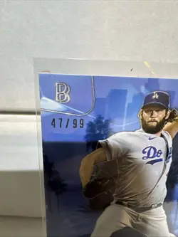 2020 Topps BB 2020 World Series Champions - Clayton Kershaw #1 — #/99 - Image 2