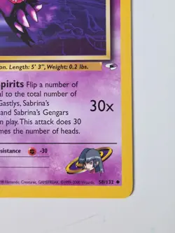Pokemon TCG Sabrina's Haunter Gym Heroes 58/132 Regular - Image 2