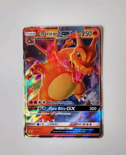 Pokemon Card Charizard GX SM211 Hidden Fates Promo Half Art Near Mint - Image 1