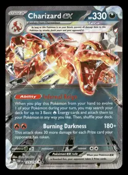 Charizard ex - 125/197 - Double Rare - Obsidian Flames - Pokemon Card - NM/M - Image 1
