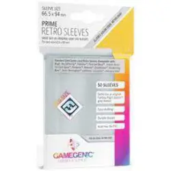 Gamegenic Prime Retro Card Sleeves: Clear (50ct) - Image 1