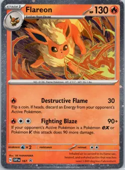 Flareon - (Cosmos Holo) Holo Promo SV: Scarlet & Violet Promo Cards 167 NM - Image 1