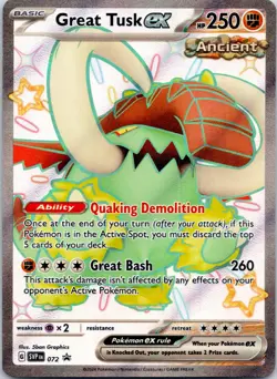 Great Tusk ex Holo Promo SV: Scarlet & Violet Promo Cards 072 NM - Image 1