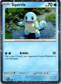 Squirtle - (Cosmos Holo) Holo Promo SV: Scarlet & Violet Promo Cards 048 NM - Image 1