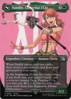 Vanille, Cheerful l'Cie (Borderless) (Surge Foil) U FINAL FANTASY 537 NM MTG - Image 1