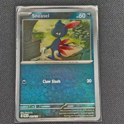Sneasel - 061/131 - Masterball Holo - Prismatic Evolutions - Pokemon Card - NM/M - Image 1
