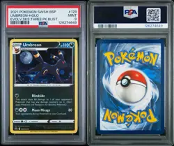 Umbreon Evolving Skies Holo Promo Blister Card SWSH129 PSA 9 Mint - Image 1