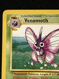 Venomoth 29/64 *Near Mint* Jungle Regular ‘Never Played Card’ - Image 3