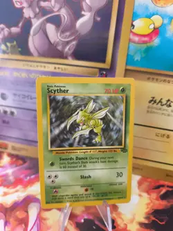Pokemon Karte Card Scyther Sichlor Non Holo Jungle Dschungel Holo Wotc Exc - Image 1
