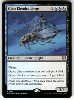 MAGIC: THE GATHERING GLEN ELENDRA LIEGE 138 RARE COMMANDER: WILDS OF ELDRAINE NM - Image 1
