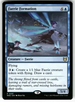 MAGIC: THE GATHERING FAERIE FORMATION 91 RARE COMMANDER: WILDS OF ELDRAINE NM - Image 1