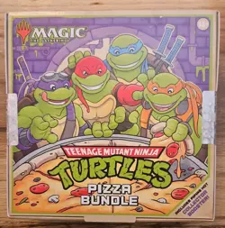 Magic The Gathering Teenage Mutant Ninja Turtles Pizza Bundle Sealed & Complete - Image 1