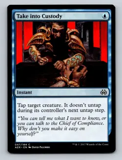 MTG Magic the Gathering Take into Custody Aether Revolt Regular - Image 1