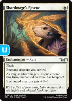MTG Shardmage's Rescue Duskmourn U Enchantment Aura NM - Image 1
