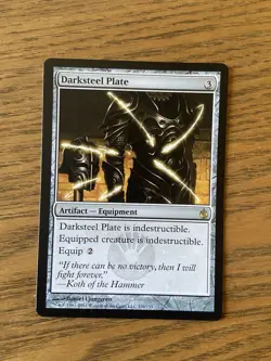 MTG Magic the Gathering Darksteel Plate (104/161) Mirrodin Besieged LP - Image 1