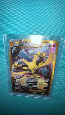 Pokemon TCG Alakazam EX Fates Collide 125/124 Full Art Secret Rare Card - Image 2