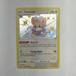 Pokemon TCG Cinccino SV094/SV122 Shining Fates Shiny Vault Shiny Holo Rare - Image 1