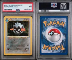 2001 Pokemon Neo Discovery Forretress Holo #2/75 PSA 7 NM Vintage WOTC - Image 2