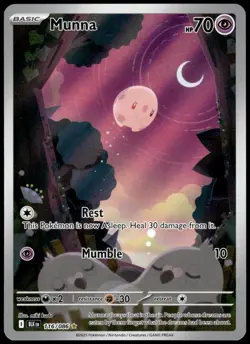Munna 116/086 IR SV Black Bolt Pokemon [NM] (1) - Image 1
