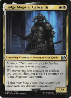 Judge Magister Gabranth U FINAL FANTASY 230 NM MTG - Image 1