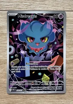 Pokemon Misdreavus 233/217 - ME: Ascended Heroes Illustration Rare Holo Card NM - Image 1