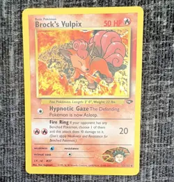 Pokemon TCG Brock's Vulpix Gym Challenge Uncommon 37/132 2000 Excellent - Image 1