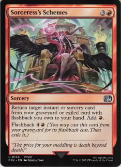 Sorceress's Schemes U FINAL FANTASY 159 NM MTG - Image 1