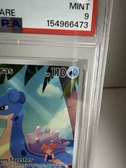 2025 POKEMON DRI EN-DESTINED RIVALS ILLUSTRATION RARE #194 MISTY'S LAPRAS PSA 9 - Image 5